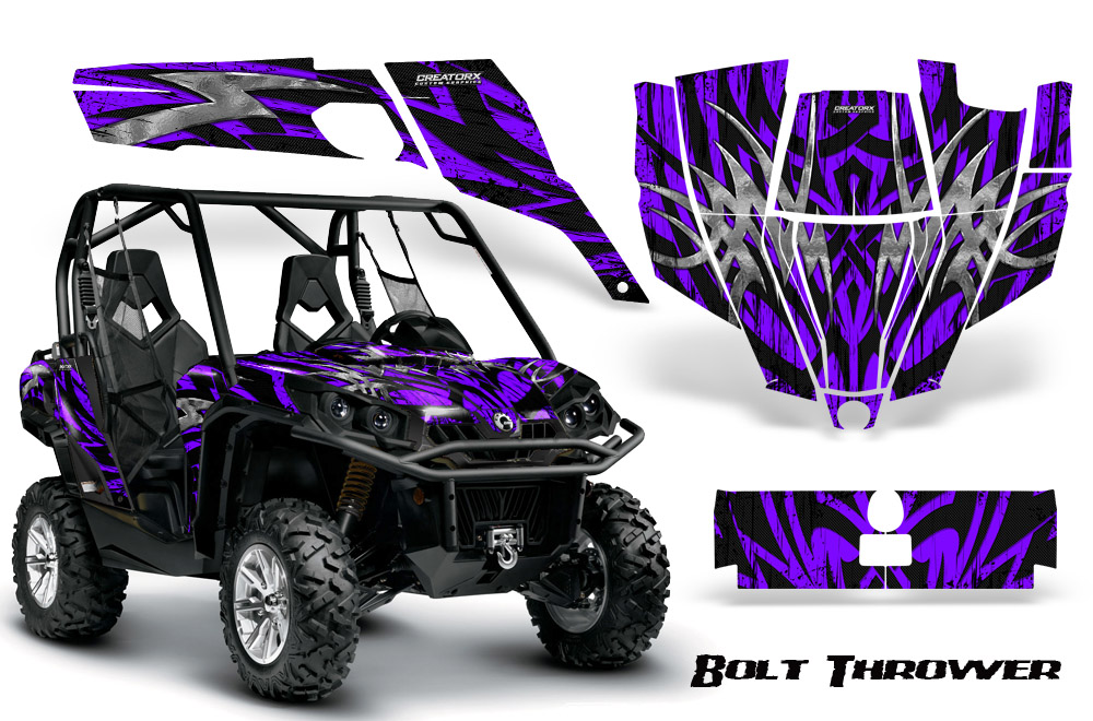 Can-Am Commander Graphics Kit Bolt Thrower Purple
